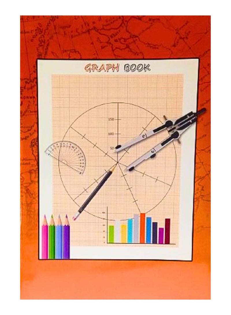 Sadaf Graph Paper Pad, A4, Squared Grid Paper book for Mathematics, Science, Engineers, Drawing, School Supplies, 50 Sheets - Image 1