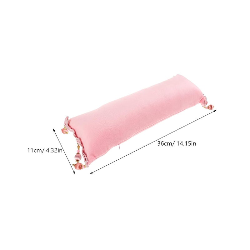 VICASKY Nail Arm Rest Cushion with Detachable Velvet Cover Small Pink Hand Pillow for Manicure Nail Specialist for Salon and Home Use - Image 2