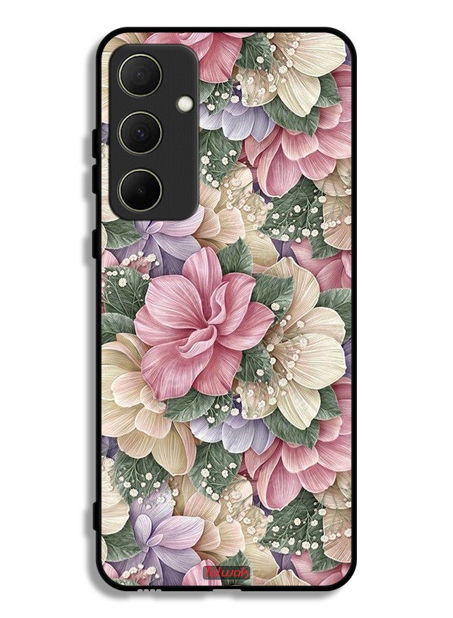 Tolwak Samsung Galaxy A35 5G Protective Case Cover Hd Floral - Image 1