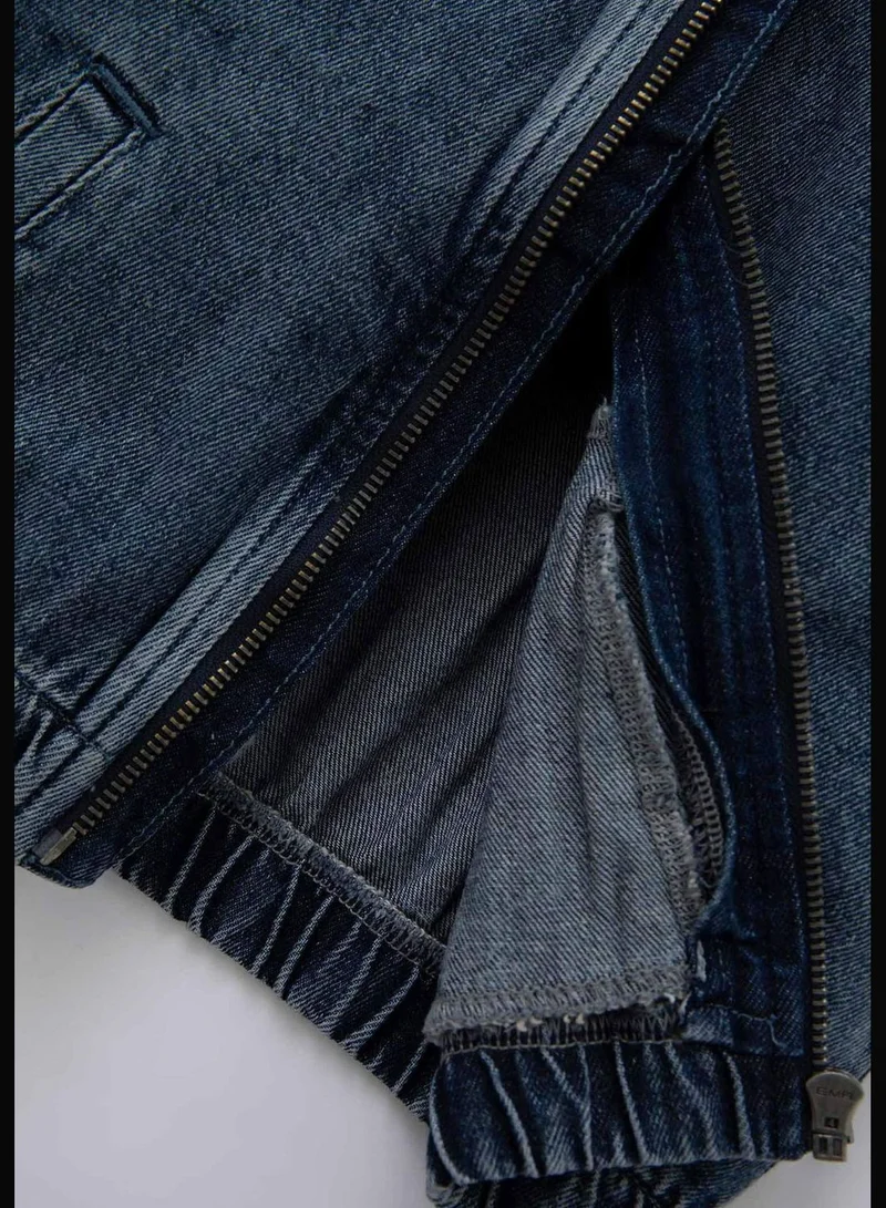DeFacto BabyBoy Hooded Long Sleeve Denim Jacket