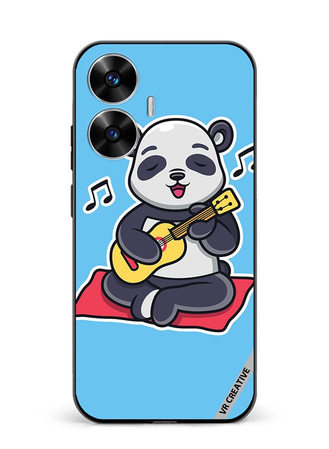 VR CREATIVE Protective Case Cover For Realme C55 Panda Playing Music Design Multicolour - Image 1