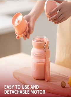 XVersion Personal Portable Rechargeable Juicer Cup 700ml Large Capacity, Fast Juicing, Stainless Steel Cutter, Easy Clean – White  - Image 4