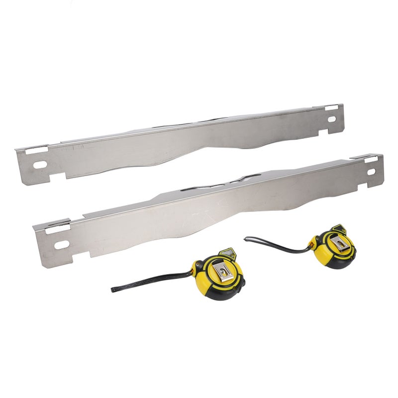 2 Pcs Wheel Alignment Tool Heavy Duty Steel Toe Alignment Measurement Tool with 2 Tape Measures for Car - Image 2