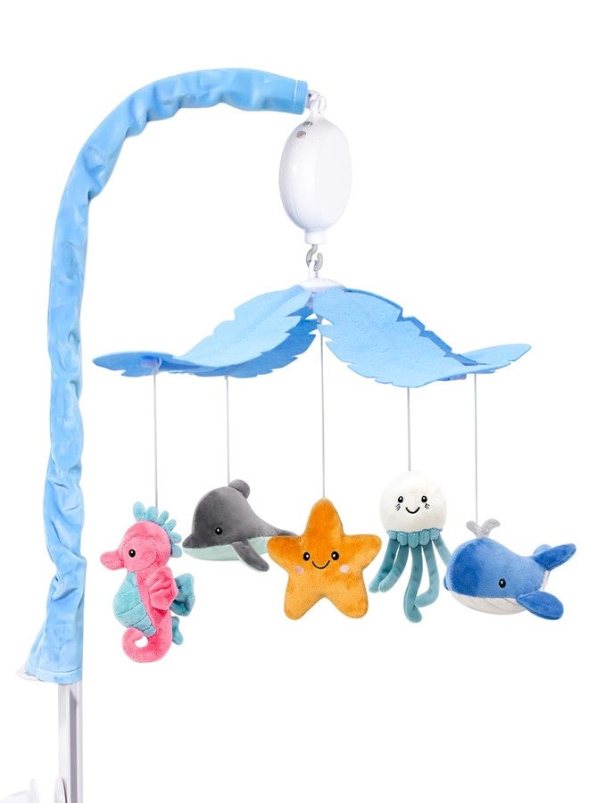 FEISIKE Baby Crib Mobile with 35 Lullabies, 3 Modes Rotation & Music, Adjustable Volume, Nursery Decor for Boys and Girls (Ocean Theme) - Image 1