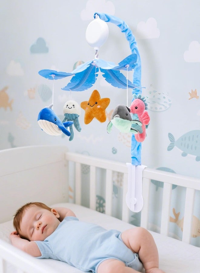 FEISIKE Baby Crib Mobile with 35 Lullabies, 3 Modes Rotation & Music, Adjustable Volume, Nursery Decor for Boys and Girls (Ocean Theme) - Image 5
