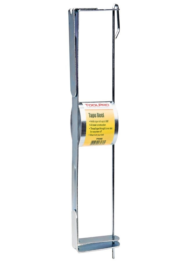 ToolPro Drywall Tape Reel - Durable Tape for Drywall Repair - Holds up to 500 ft. Rolls of Drwyall Tape - 4 in. Long Belt Clip - Ideal for DIY Projects - Image 1