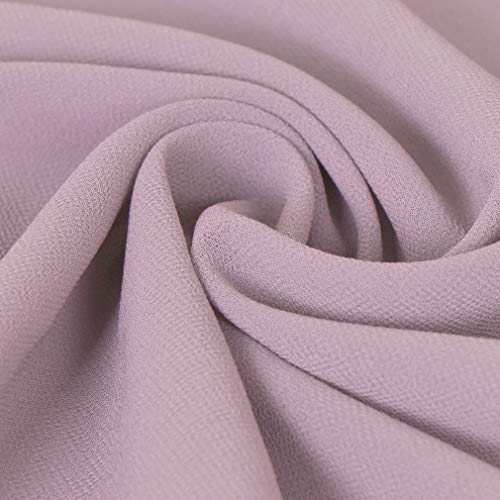 LMVERNA Womens Chiffon Bridal Evening Soft Wrap Scarf Shawl, Chiffon Scarf Ribbon Scarf for Women and Girls (Dusty Pink) - Image 3