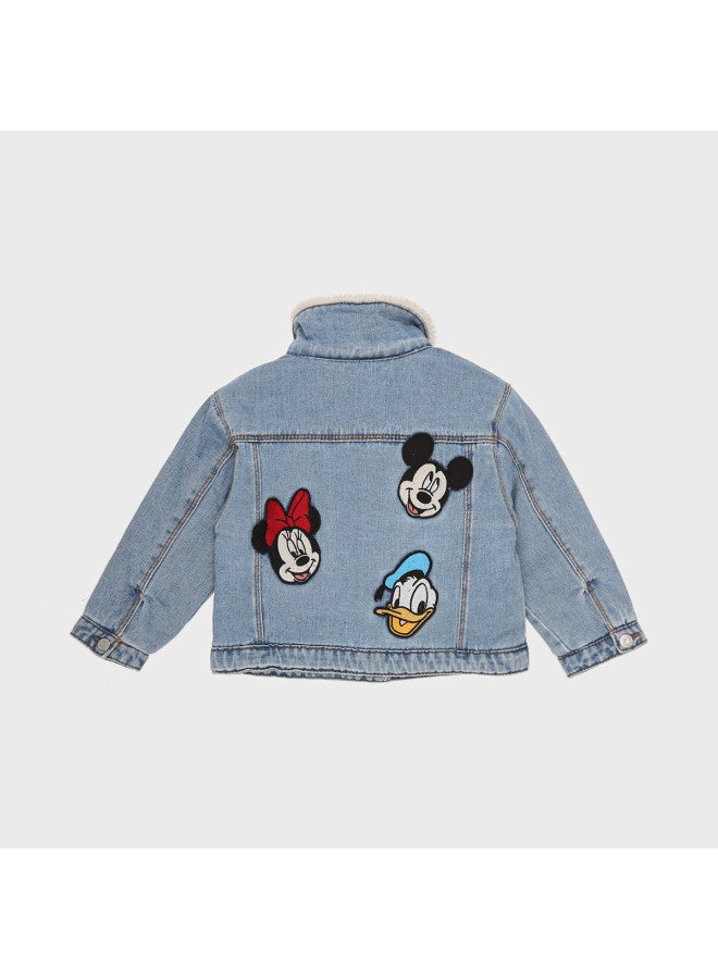 Zara Kids' Turn-down Collar Denim Cute Warm Stylish Jacket - Image 3