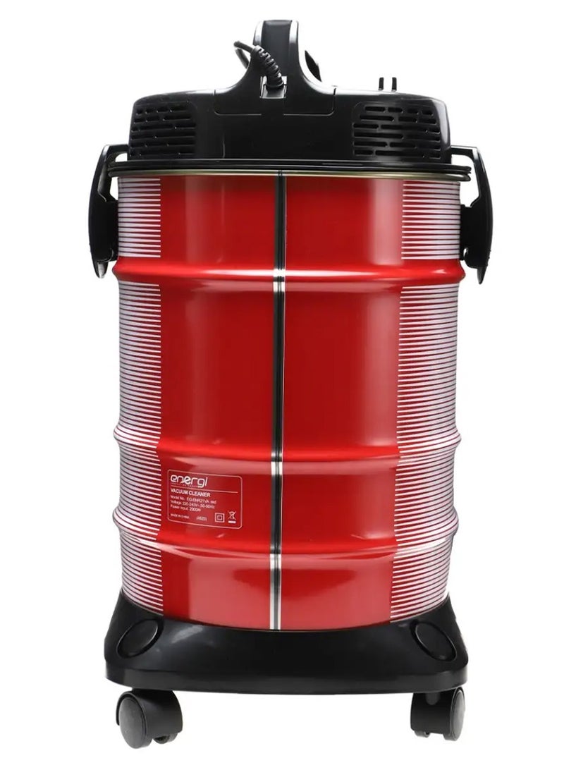 Energi Energi 21L Drum Vacuum Cleaner EG-ENR21VA (Red) - Image 4