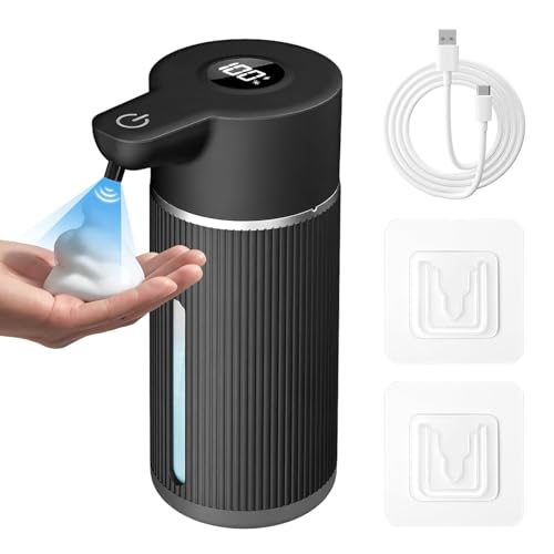 Costar 450ML Automatic Soap Dispenser Touchless, Rechargeable Sensor Hand Wash Dispenser with Digital Electricity Screen, 4-Speed Adjustable Foam Dispenser, Auto Dispenser for Bathroom, Kitchen - Image 1