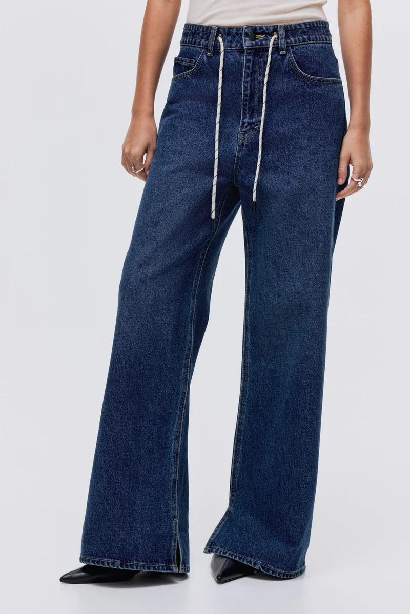 H&M Wide drawstring jeans
