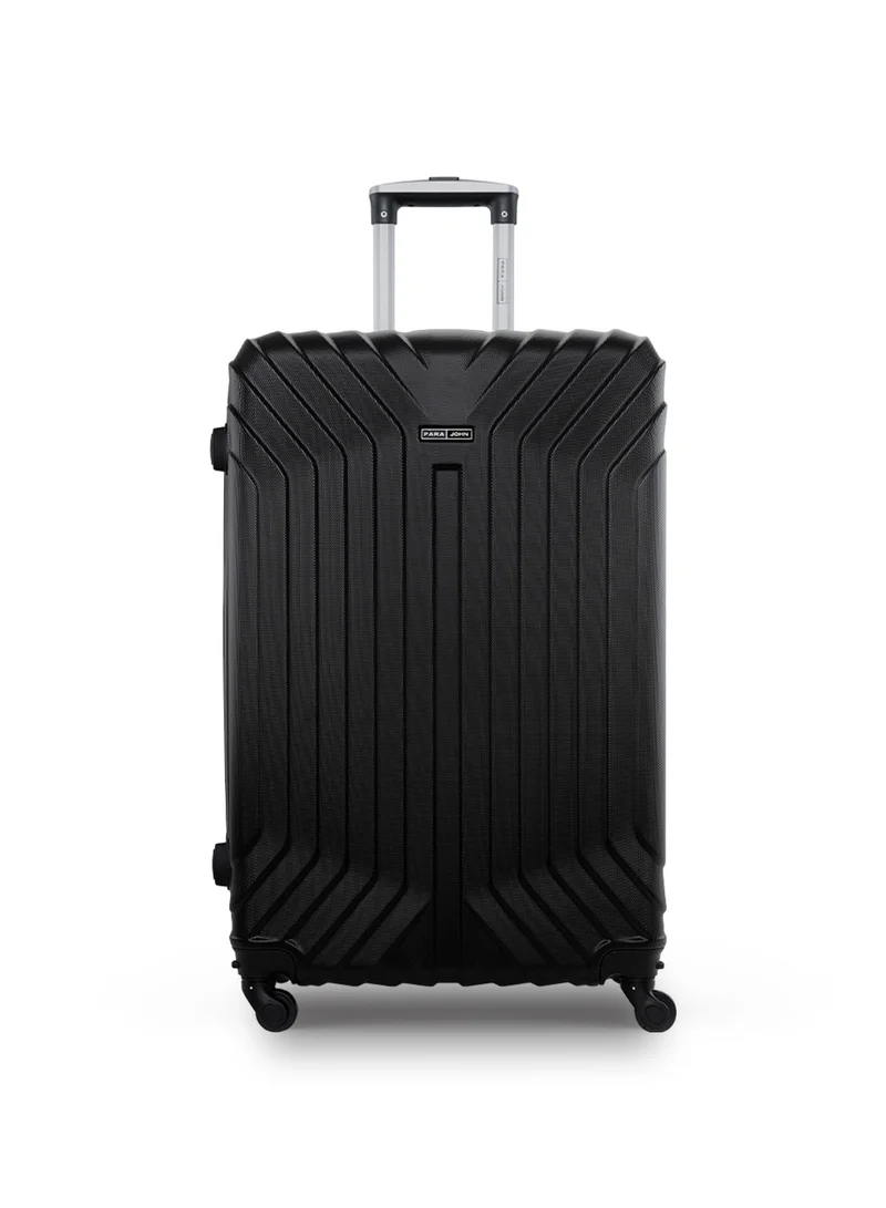 Parajohn GlideX 20-Inch Small ABS Hard Case Cabin Luggage Trolley Bag – 10kg Capacity, 4 Spinner Wheels & Lock, Black