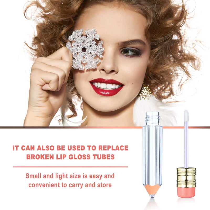 Maitys 24 Pieces Novelty Empty Lip Gloss Tubes Bulk, Ice Cream and Funny Light Bulb Shaped Lipstick Balm Tube, Creative Lollipop Shape, Bottle and Candy Lipstick Glaze Tube, Pencil Lip Oil Bottles, 6 Styles - Image 4