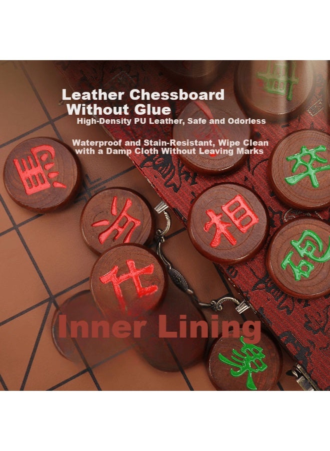 Win eight Yingba Chinese Chess Solid Wood Large Portable Chessboard Adult Children Home Gift Premium Chess Gift Box Camping - Image 5