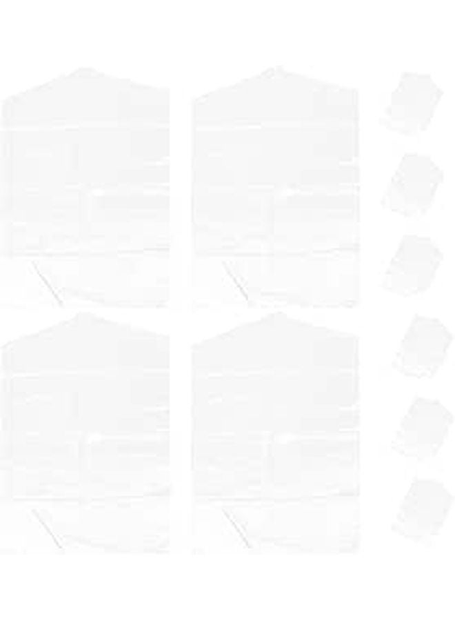 10Pcs Thickened Transparent Garment Bags Dust Covers For Hanging Clothes Storage - Image 1