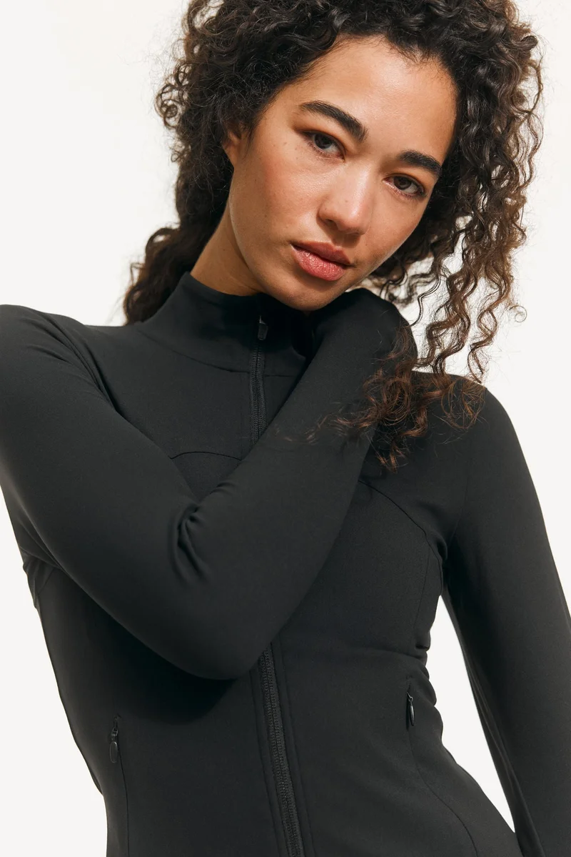 H&M  Zip-through sports jacket in SoftMove™ for Women | Best Price UAE