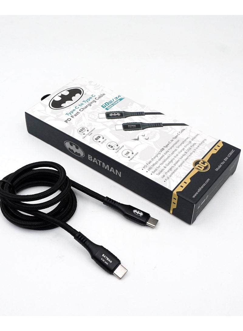 باتمان كابل شحن سريع BATMAN Type-C إلى Type-C PD - Image 5