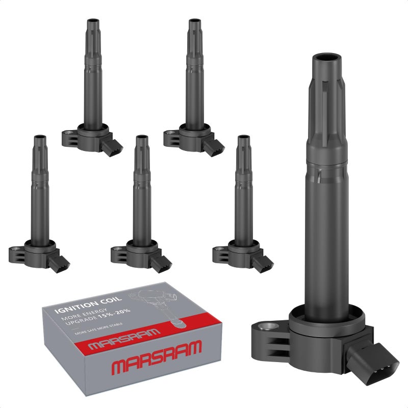Marsram Ignition Coil Pack UF487 for 20052019 Toyota Camry RAV4 Sienna 4Runner Avalon 20062018 Lexus IS250 RX350 ES350 IS300 IS350 35L Replaces for 90919A2002 90919A2007 9091902251 6pcs
