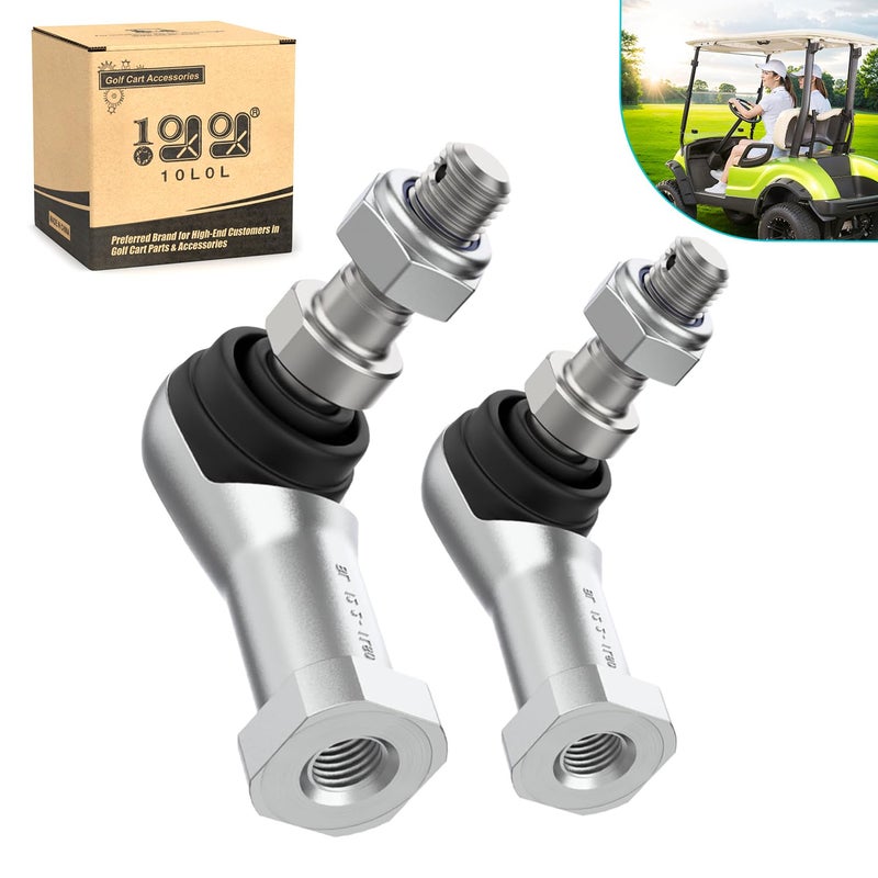 10L0L Outer Tie Rod End for Yamaha G22 G27 G29 Drive Gas and Electric Golf Cart 2003Up 2 Packs Ball Joint Kit Replace OEM JU0F384100 JU0F38410000
