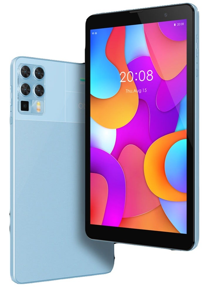 Oteeto - Oteeto K8 8.0 Inch Display Android Tablet With 8GB RAM 512GB ROM 5000 mAh Battery and Wireless Keyboard Blue - Image 1