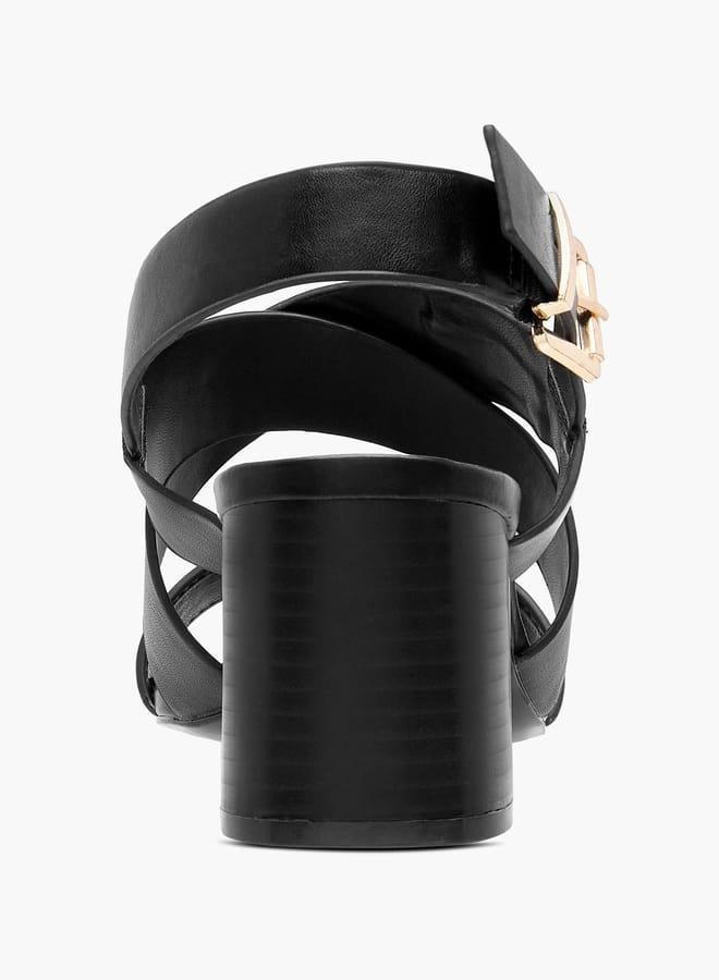 سيليست صنادل نسائية بكعب عريض وإبزيم - Image 5