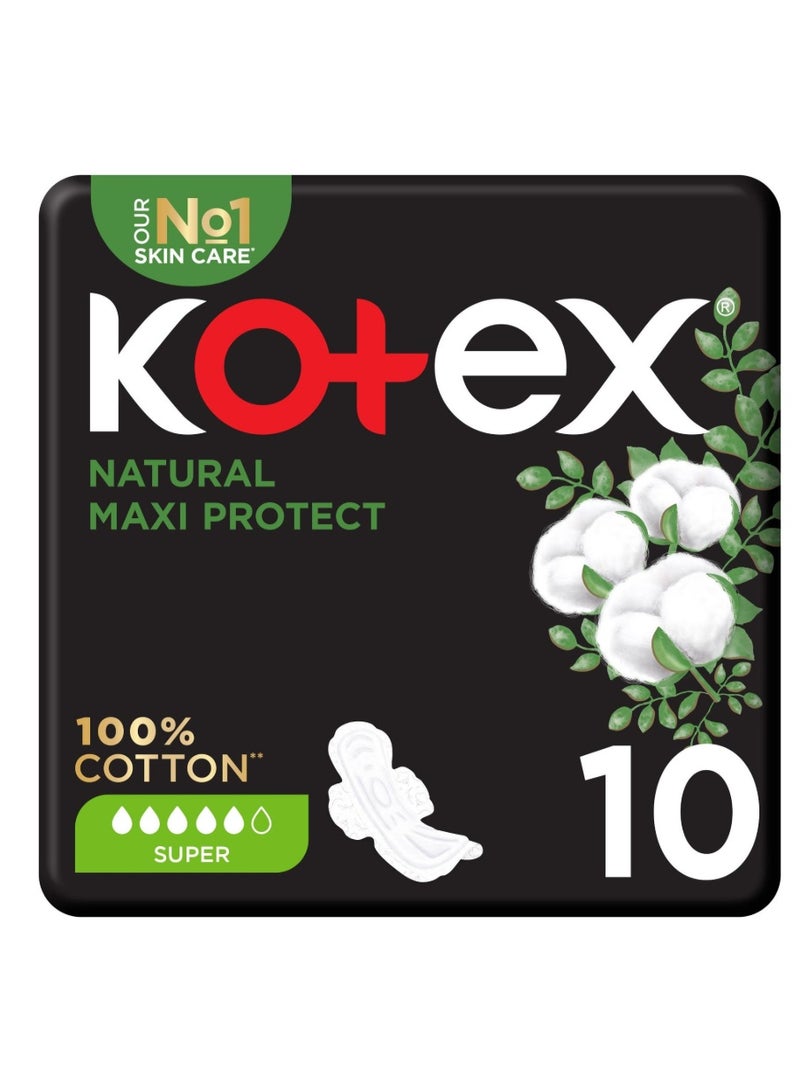 Kotex Natural Maxi Protect Super 10 Pcs
