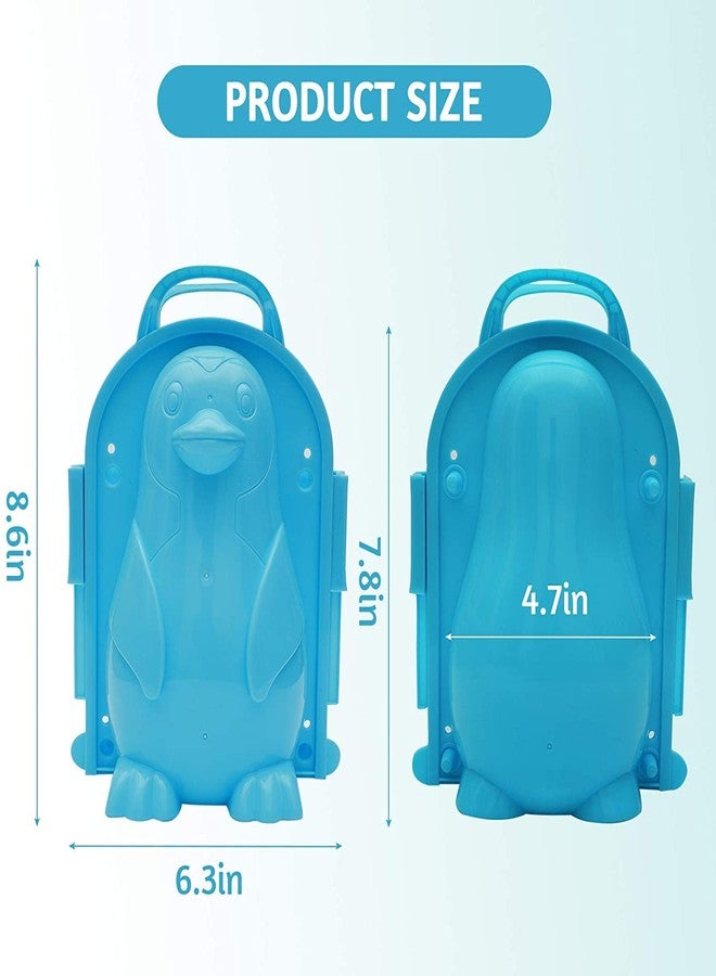 Holady 3D Penguin Snow and Sand Mold - Outdoor Activity Toy for Kids and Adults - Beach and Snow Play (Blue) - Image 2