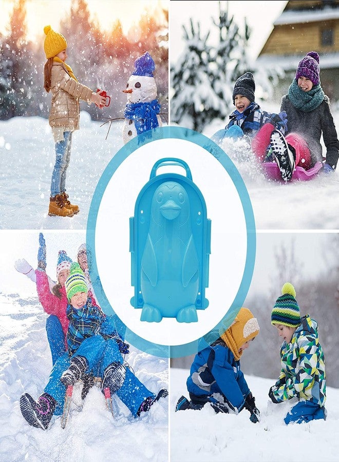 Holady 3D Penguin Snow and Sand Mold - Outdoor Activity Toy for Kids and Adults - Beach and Snow Play (Blue) - Image 4