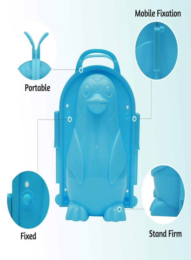 Holady 3D Penguin Snow and Sand Mold - Outdoor Activity Toy for Kids and Adults - Beach and Snow Play (Blue) - Image 3