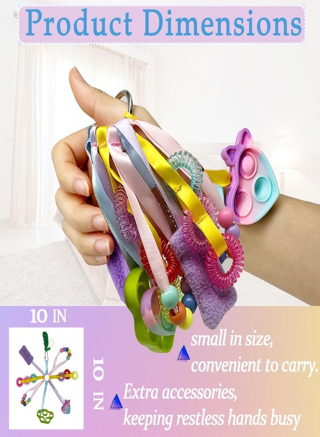 Heyshapeing Sensory Toys for Alzheimer Patients Anxiety Relief Dementia Ring Dementia Fidget Toy Arm Pillow Fidget Wrist Cuff (Green) - Image 5