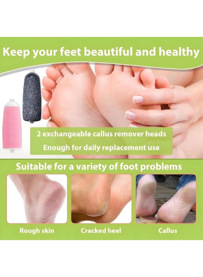 Electric foot exfoliator, rechargeable, with LED light for smooth feet - Image 5