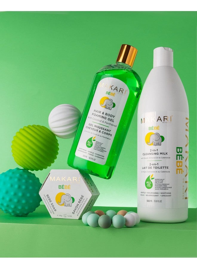 Makari Bebe Cleansing Milk (1000Ml) | Baby Body Wash And Dry Skin Softening Solution | Helps Soothe Irritation | Gentle On Infants 3 Months And Older | Recommended For Delicate And Sensitive Skin - Image 4