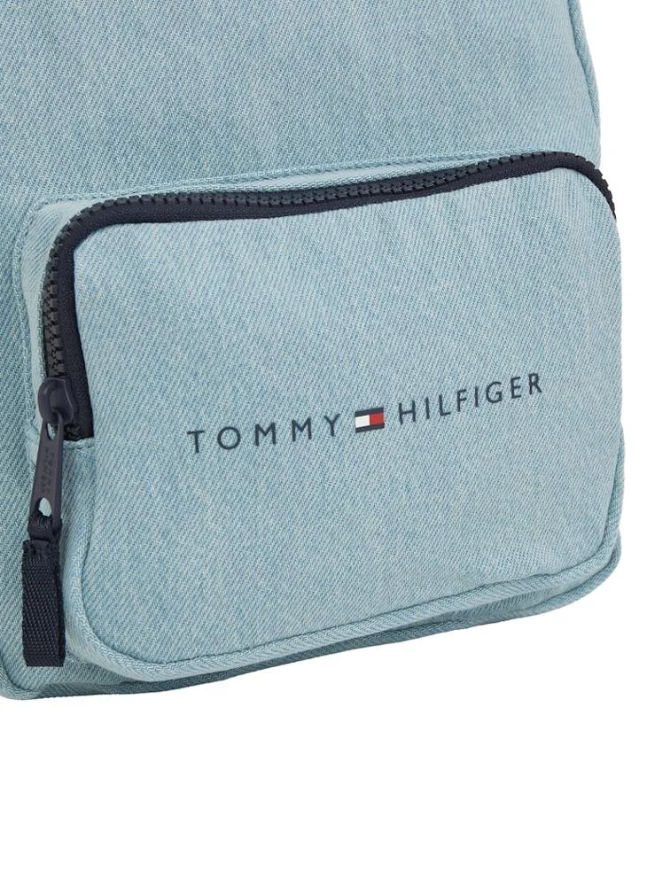 تومي هيلفيغر Kids Essential Logo Mini Denim Backpack