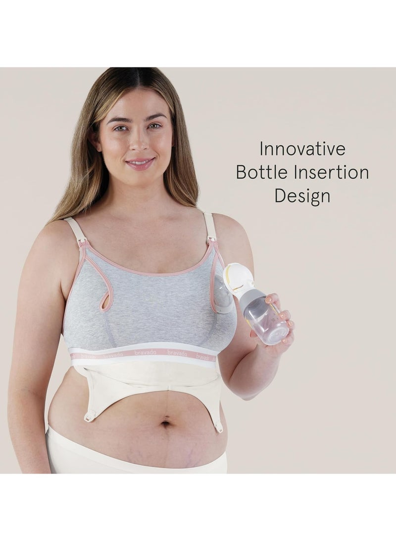 برافادو إكسسوارات ضخ بدون حمالات من Bravado Designs للسيدات بدون استخدام اليدين ومضخة باللون الرمادي مقاس X-Large - Image 3