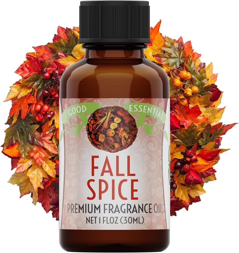 Good Essential Professional Fall Spice Fragrance Oil 30ml (1 fl oz) for Diffuser, Candles, Soaps, Lotions, Perfume - Cozy Scent for Home - Image 1