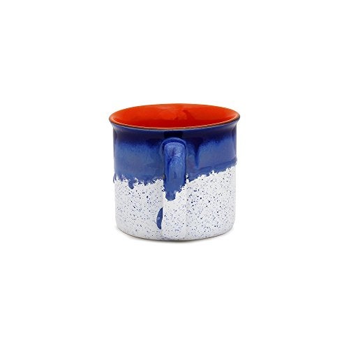 Caffeine Ceramic Stoneware Handmade Blue & White Studio Maggie Mug 500ml (Set of 2) - Image 4