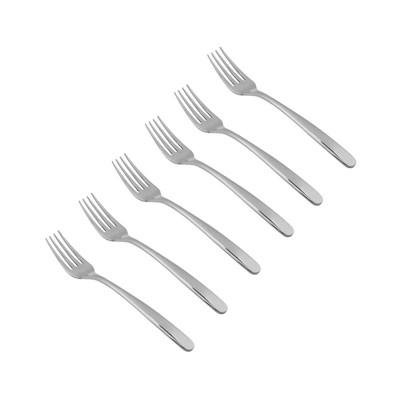 GROX GROX Stainless Steel Premium Classic Regular Fork Silver Set of 6 21 cm - Image 2