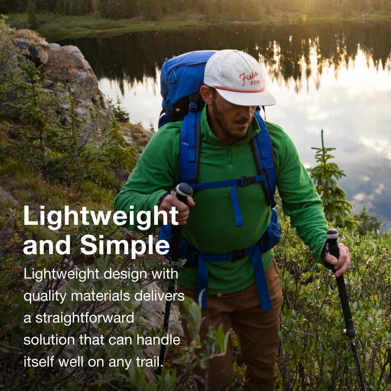 OSPREY حقيبة ظهر أوسبري روك 65 لتر للرجال، رمادي داكن/فضي - Image 3