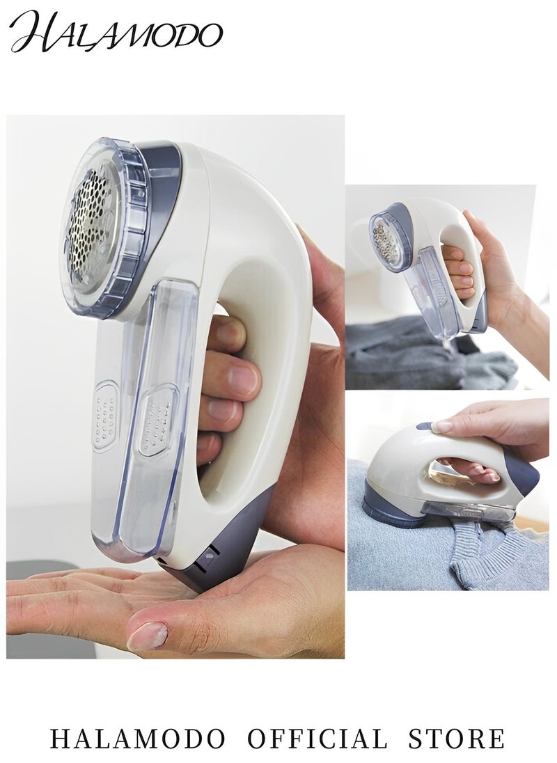 Portable Fabric Shaver Lint Remover Cordless Fuzz Shaver Remover Battery-powered Fluff Remover Three-speed Adjustable Lint Remover Wool Sweater Fabric Shaver Trimmer