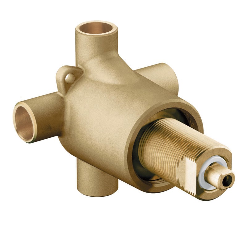 Moen Commercial Three Way Diverter Shower Valve, M-Pact Common Valve System, Replacement Part, Brass, Standard 1/2 Inch Connection, 3360 - Image 4