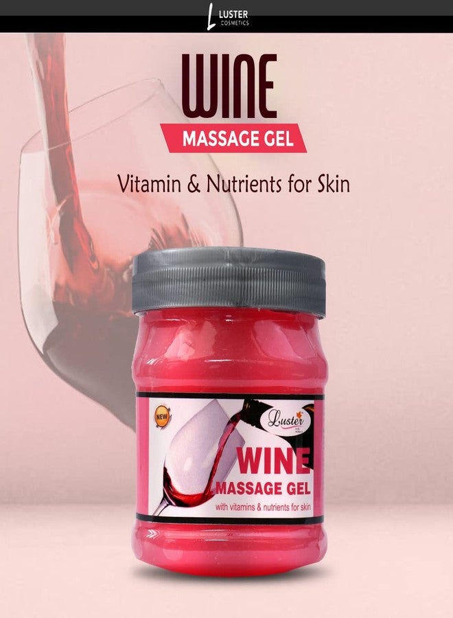 Luster Wine Massage Gel | Enriched with Vitamins & Nutrients for Skin | Helps Hydrates Skin Cells & Provides Nourishment | Face & Body Massage Gel For Men & Women | Paraben & Sulfate Free - 500 ml - Image 2