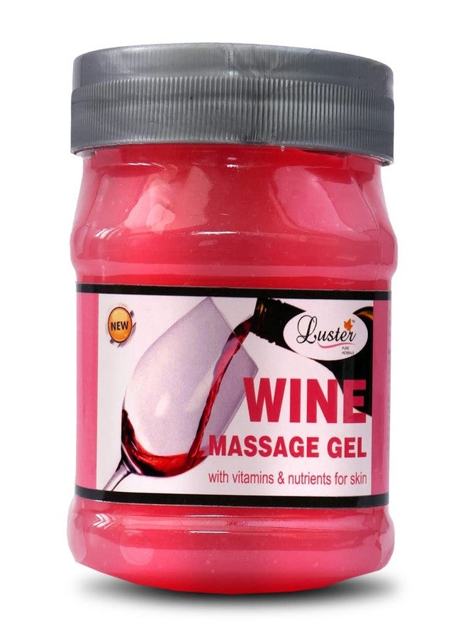 Luster Wine Massage Gel | Enriched with Vitamins & Nutrients for Skin | Helps Hydrates Skin Cells & Provides Nourishment | Face & Body Massage Gel For Men & Women | Paraben & Sulfate Free - 500 ml - Image 1