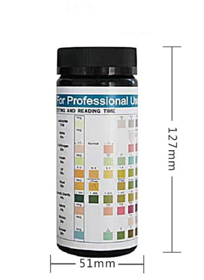 URs - URS-10T Reagent for Urinalysis 100 Pieces Contain Leukocytes Nitrite Urobilinogen Protein pH Blood Specific Gravity Ketone Bilirubin Glucose Test Analysis Urine Test Strips - Image 1