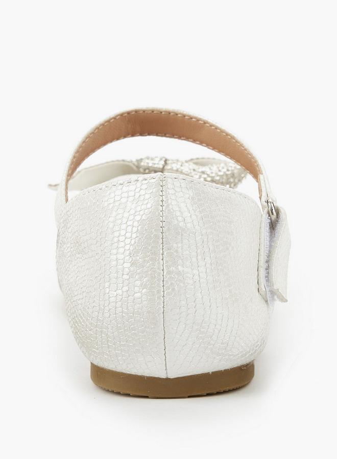 Celeste Girls Embellished Bow Ballerina Shoes Ramadan Collection - Image 5