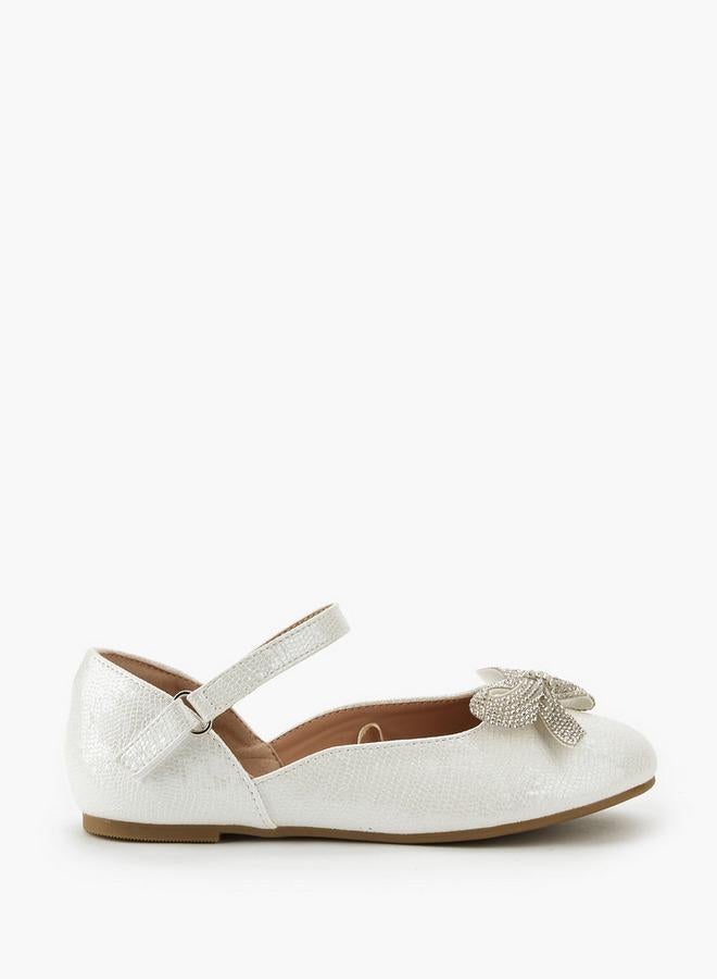 Celeste Girls Embellished Bow Ballerina Shoes Ramadan Collection - Image 2