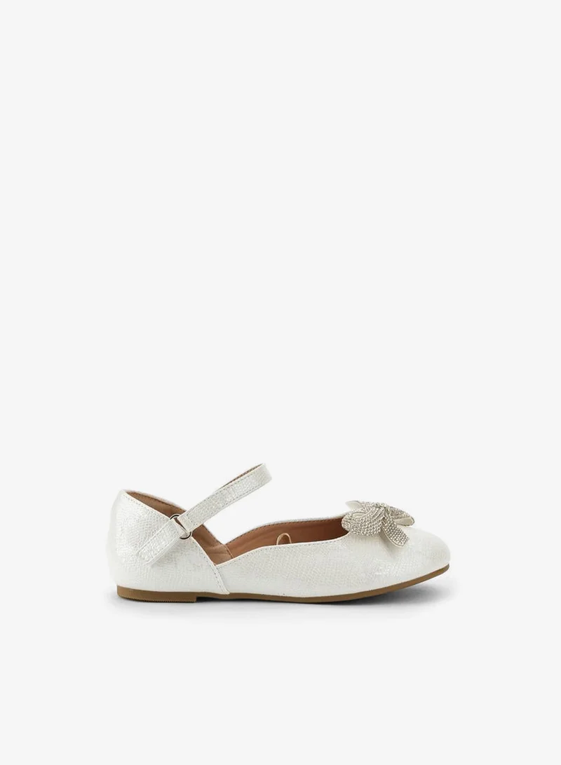 Celeste Girls Embellished Bow Ballerina Shoes Ramadan Collection