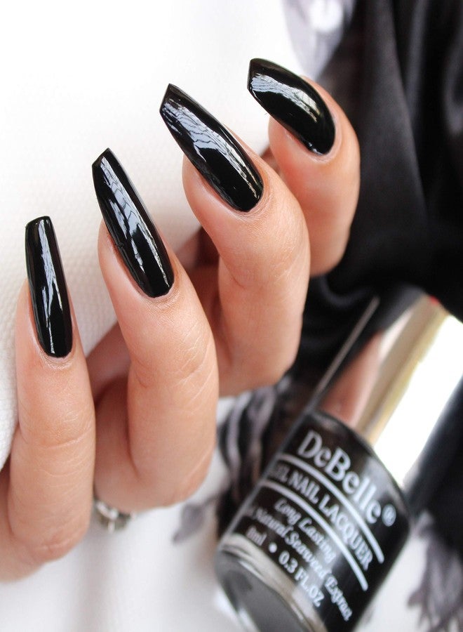 دي بيلي مجموعة طلاء أظافر جل من ديبيلي مكونة من 3 ألوان: سموكي سكيتلز - سومبر جراي (رمادي)، سباركلينج داست (لامع)، لوكس نوار (أسود) 24 مل (8 مل لكل لون) - Image 5