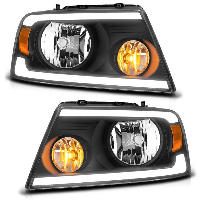 Headlights Assembly For 0408 Ford F150 Pickup0608 Mark Lt Headlamp Replacement For 20042008 F150 Headlight Assembly Black Housing