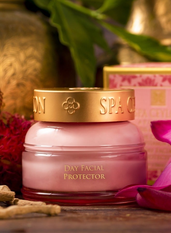 spa ceylon Lotus & Rambutan Day Facial Protector | Daily Facial Moisturizer | Sunscreen | Hydrating Face Moisturizer | For Sensitive Skin | 50g - Image 2