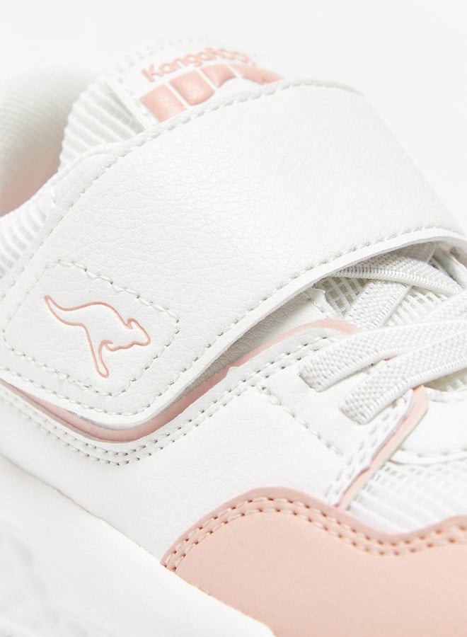 kangaROOS Girls' Panelled Sports Shoes with Hook and Loop Closure  - Image 5
